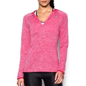 Under Armour Pink Hooded Long Sleeve Pullover Women’s Size M/L Preloved